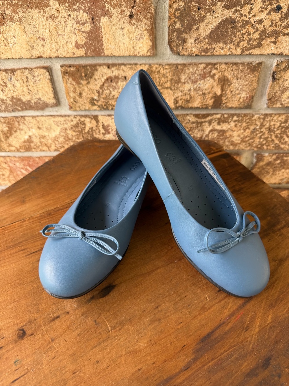 ECCO Touch Ballerina 2.0 Flats Women’s Size 6.5 Slate Blue Superb!
